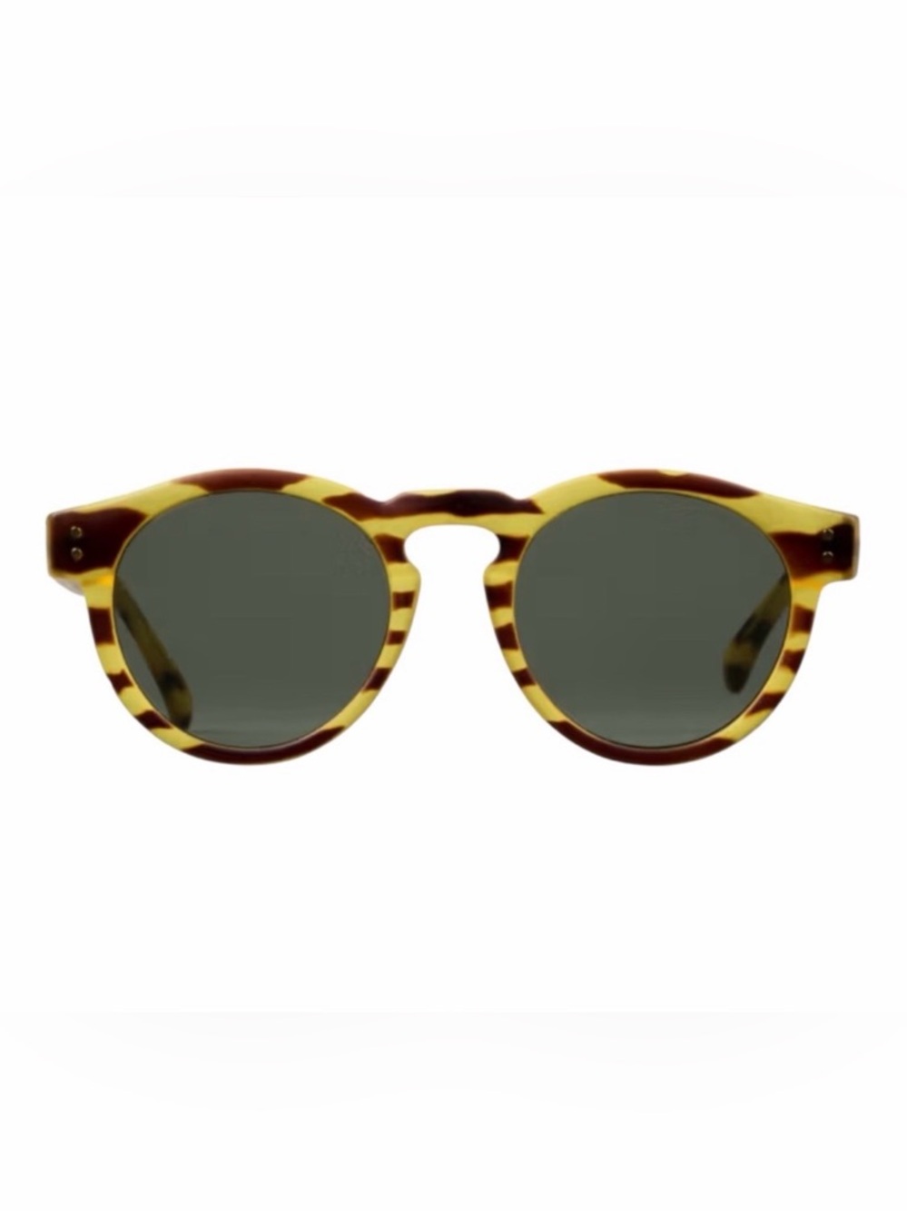 KOMONO Clement Safari Sunglasses NEW yellow brown print